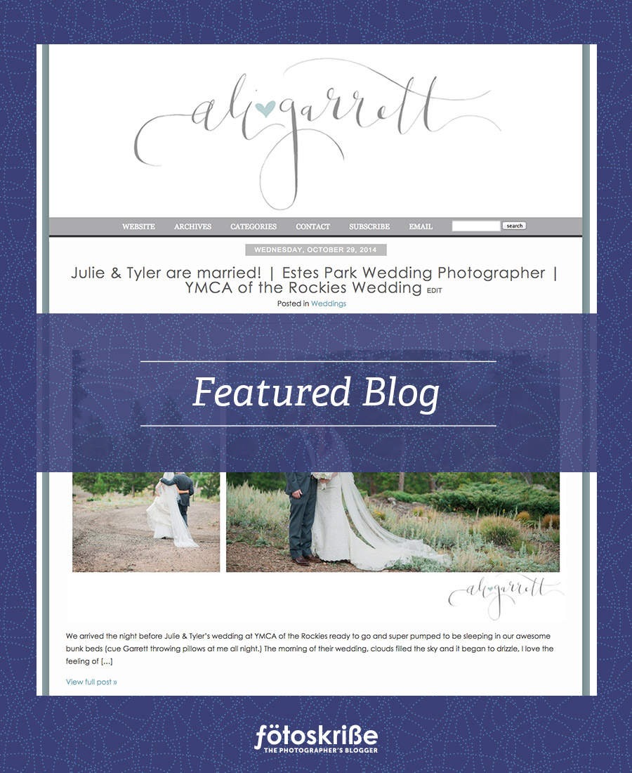 Featured Blog – Ali and Garrett Photography – YMCA of the Rockies Wedding