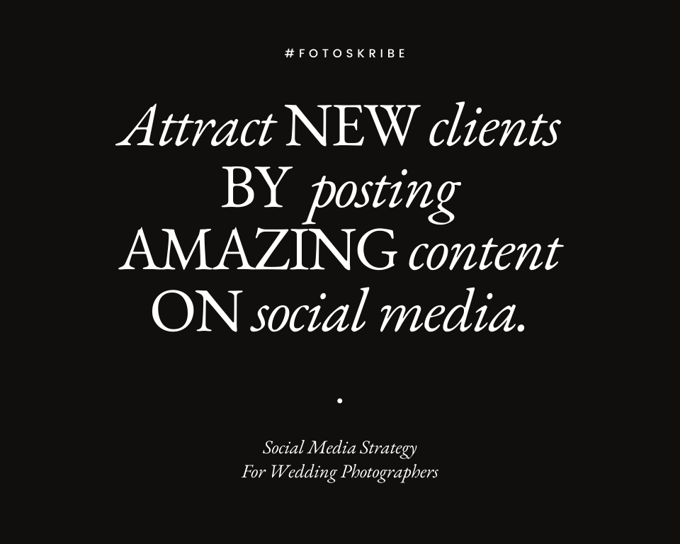 infographic stating attract new clients by posting amazing content on social media