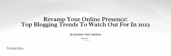 infographic stating revamp your online presence